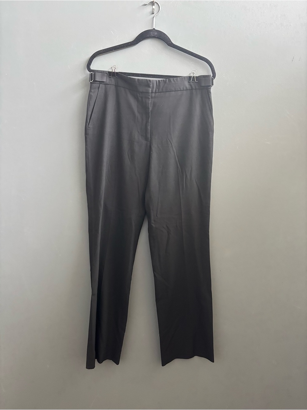 Armani Exchange Women's Black Straight Dress Pants
